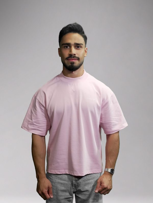 Signature Lifestyle Oversize T-Shirt – Light Pink