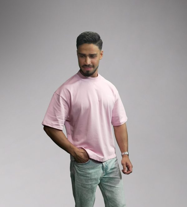 Signature Lifestyle Oversize T-Shirt – Light Pink