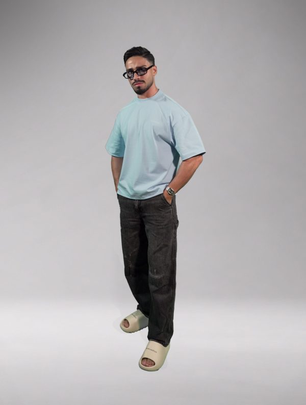 Signature Lifestyle Oversize T-Shirt – Baby Blue